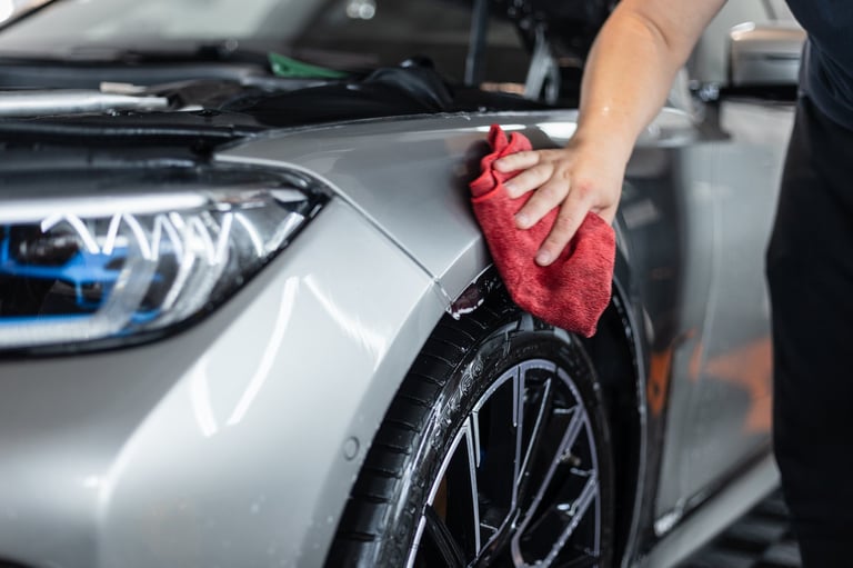 Professional car drying and protection